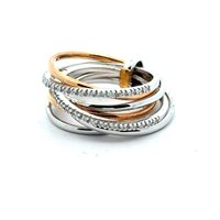 Ring Recarlo Woman in Gold Diamante 0.13 Ct ZR 040/BR - ZR 040/BR